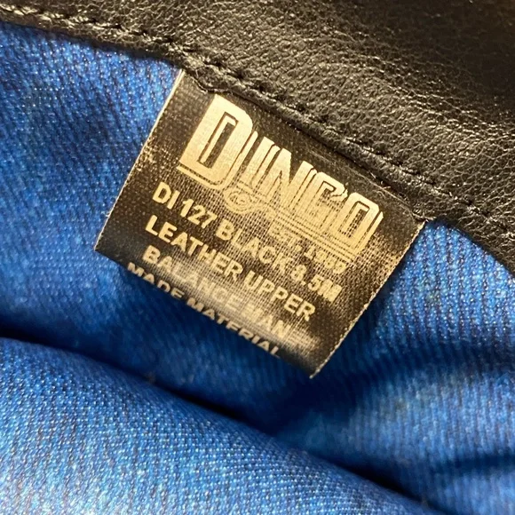 Dingo Black and White Cowhide Ankle Boots 8 1/5 leather - Picture 3 of 10